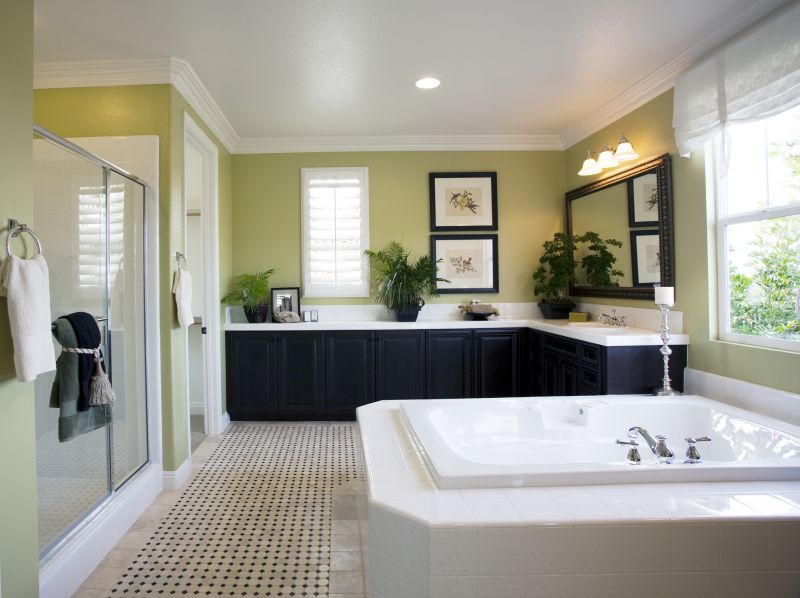 Luxurious Bathtub and Vanity Area